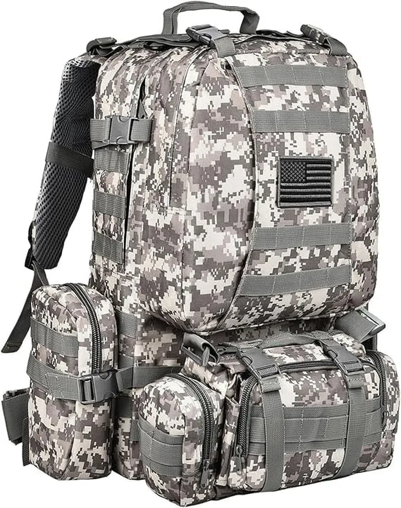 60L Camping Hiking Backpack, Large Multifunction Outdoor Backpack