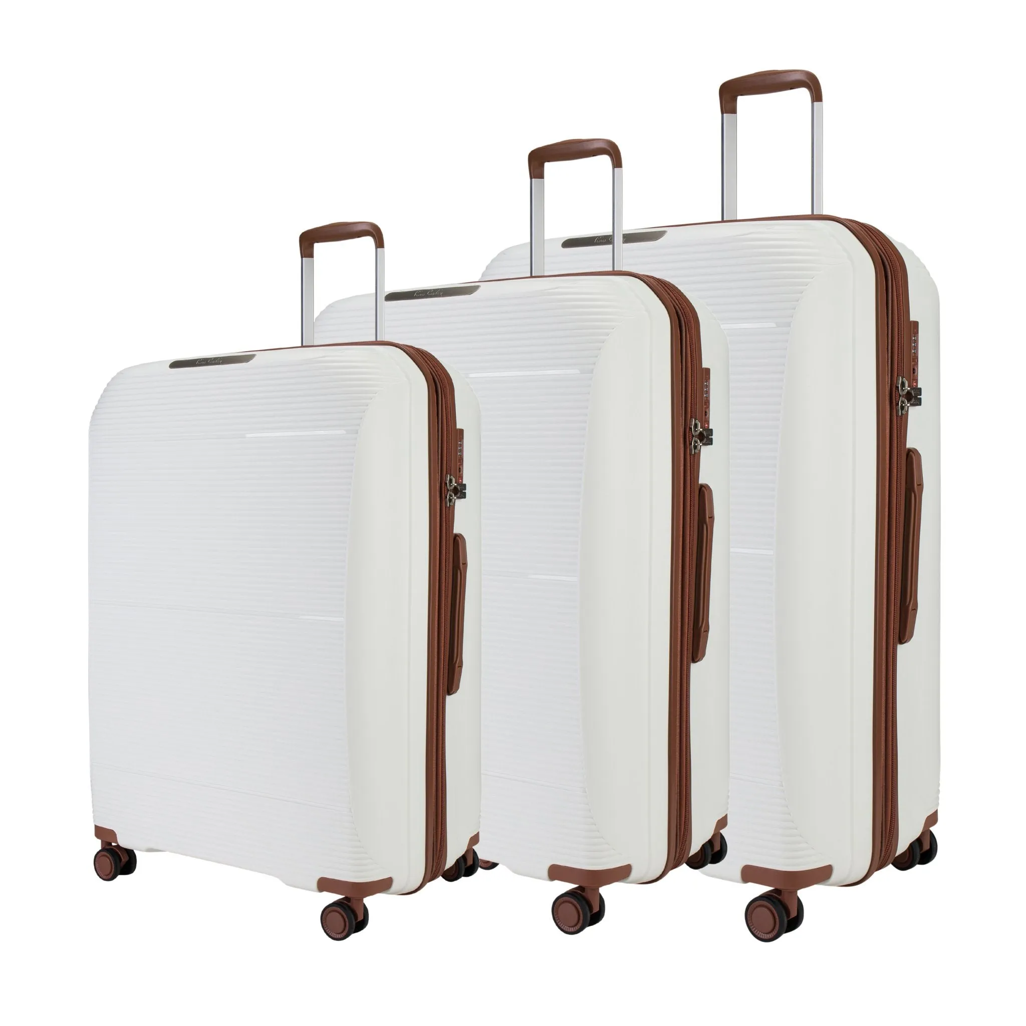 Vienna Suitcases Set of 3   Beauty Case - Rose Gold